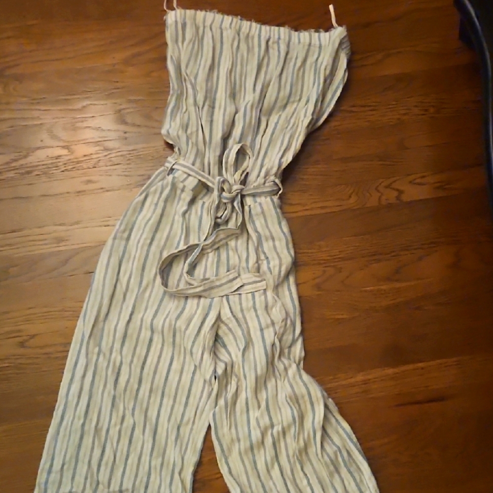 EUC Striped Strapless Jumpsuit